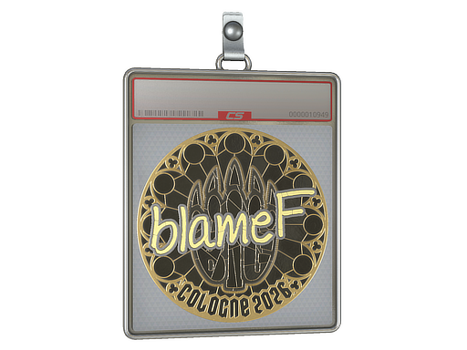 Sticker Slab blameF Gold Cologne 2026