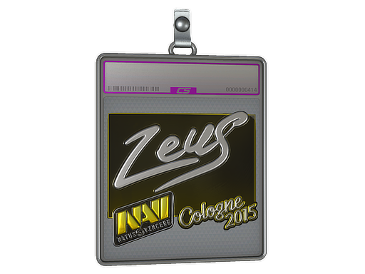 Sticker Slab Zeus Foil Cologne 2015