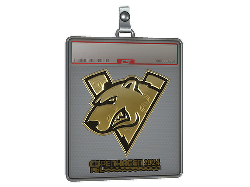 Sticker Slab Virtus.pro Gold Copenhagen 2024