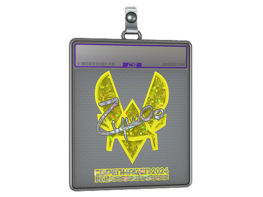 Sticker Slab ZywOo Glitter Copenhagen 2024