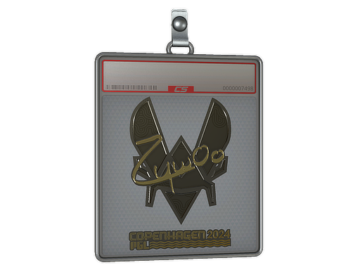 Sticker Slab ZywOo Gold Copenhagen 2024