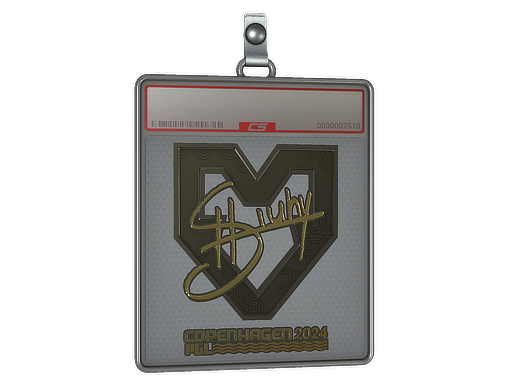 Sticker Slab siuhy Gold Copenhagen 2024