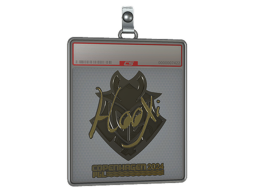 Sticker Slab HooXi Gold Copenhagen 2024