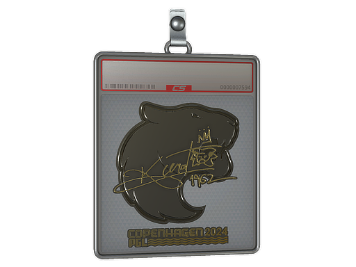 Sticker Slab KSCERATO Gold Copenhagen 2024