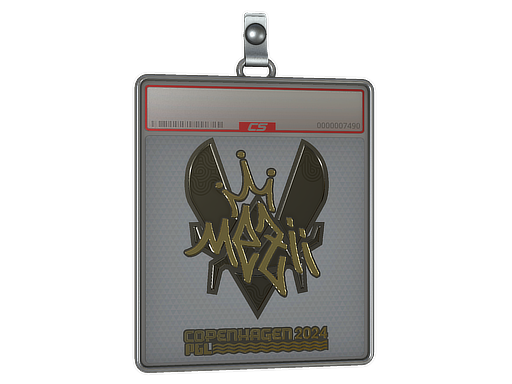 Sticker Slab mezii Gold Copenhagen 2024