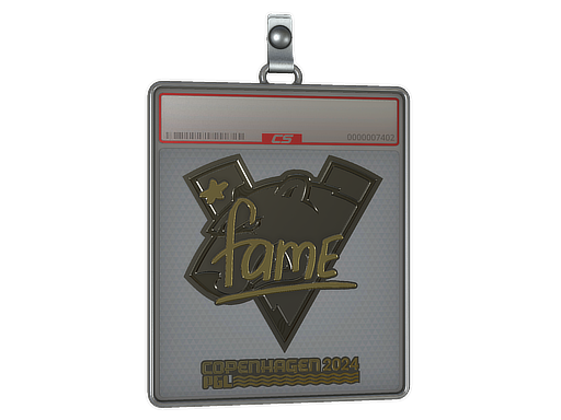 Sticker Slab fame Gold Copenhagen 2024