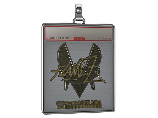 Sticker Slab FlameZ Gold Copenhagen 2024