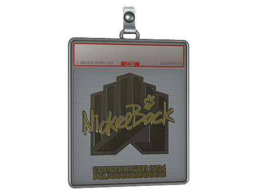 Sticker Slab NickelBack Gold Copenhagen 2024