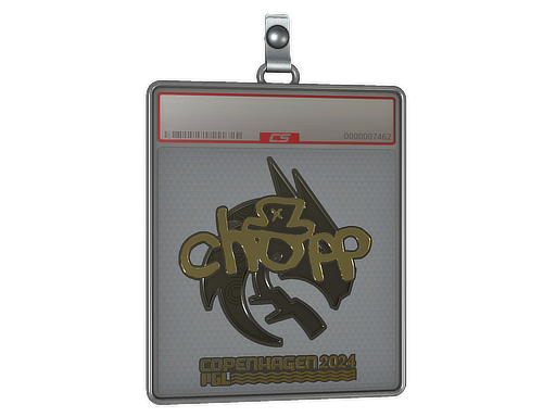 Sticker Slab chopper Gold Copenhagen 2024