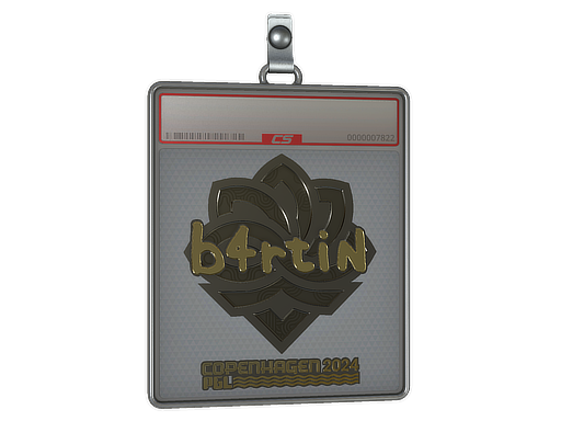 Sticker Slab b4rtiN Gold Copenhagen 2024