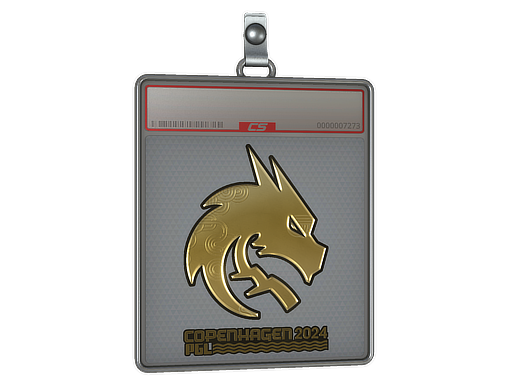 Sticker Slab Team Spirit Gold Copenhagen 2024