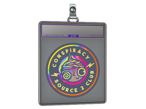 Sticker Slab Conspiracy Club Holo