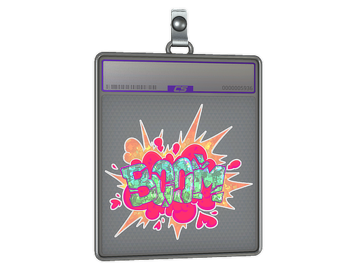 Sticker Slab Go Boom Glitter