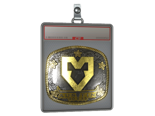 Sticker Slab MOUZ Gold Austin 2025