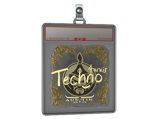 Sticker Slab Techno4K Gold Austin 2025