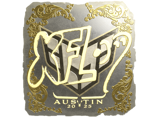 Sticker | xfl0ud (Gold) | Austin 2025