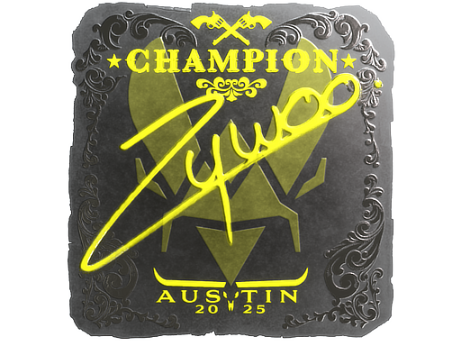 Sticker | ZywOo (Foil, Champion) | Austin 2025
