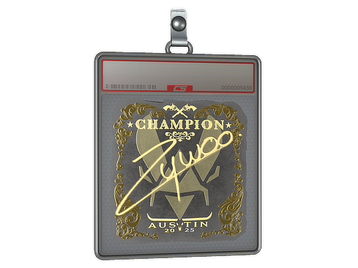 Sticker Slab ZywOo Gold, Champion Austin 2025