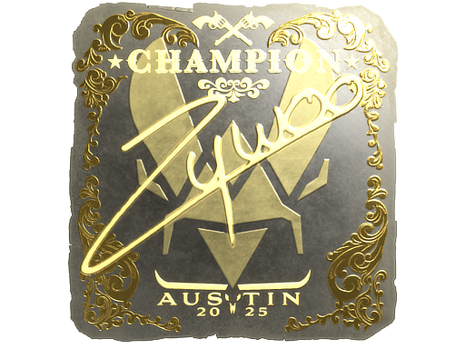 Sticker | ZywOo (Gold, Champion) | Austin 2025