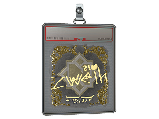 Sticker Slab zweih Gold Austin 2025