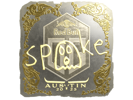 Sticker | spooke (Gold) | Austin 2025
