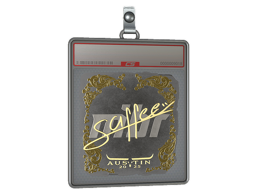 Sticker Slab saffee Gold Austin 2025