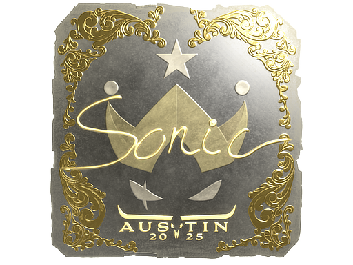 Sticker | Sonic (Gold) | Austin 2025