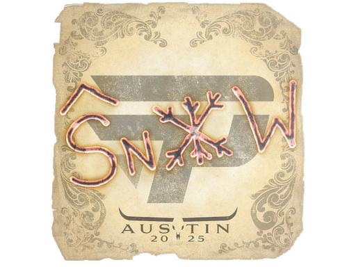 Sticker | snow | Austin 2025