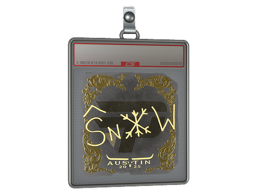 Sticker Slab snow Gold Austin 2025