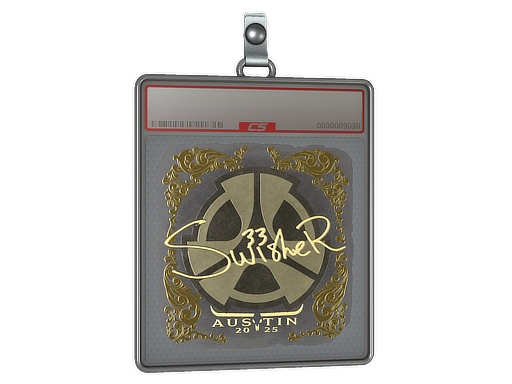 Sticker Slab Swisher Gold Austin 2025