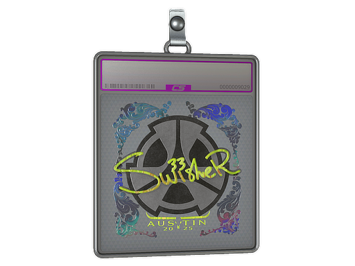 Sticker Slab Swisher Holo Austin 2025