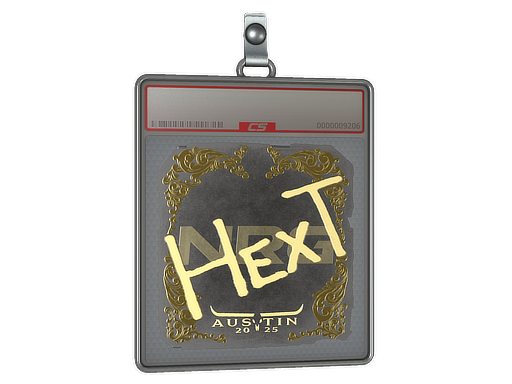 Sticker Slab HexT Gold Austin 2025