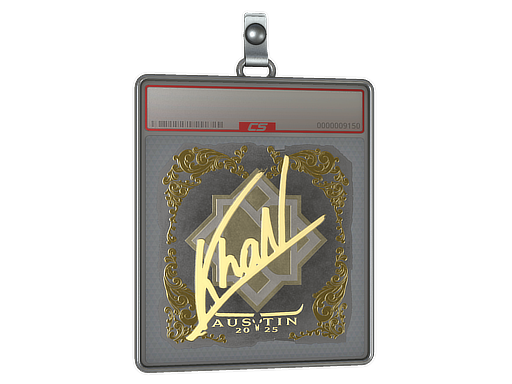 Sticker Slab khaN Gold Austin 2025