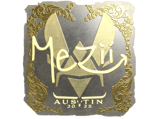 Sticker | mezii (Gold) | Austin 2025