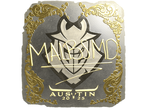 Sticker | malbsMd (Gold) | Austin 2025