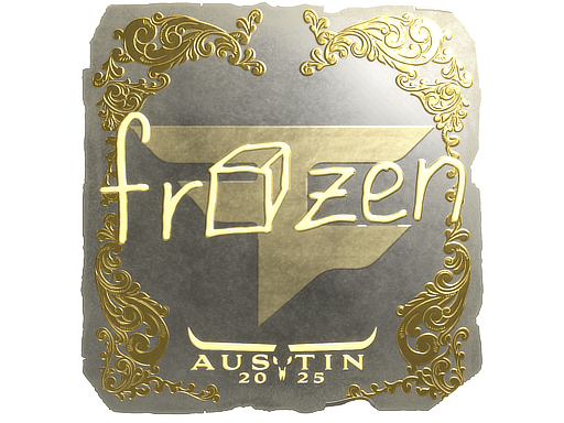 Sticker | frozen (Gold) | Austin 2025