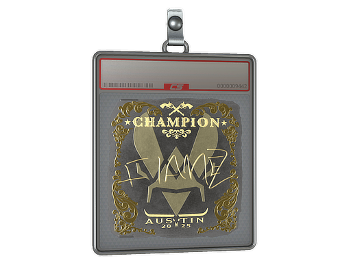 Sticker Slab FlameZ Gold, Champion Austin 2025