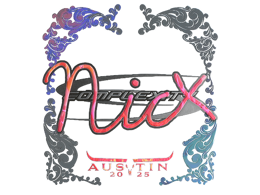 Sticker | nicx (Holo) | Austin 2025