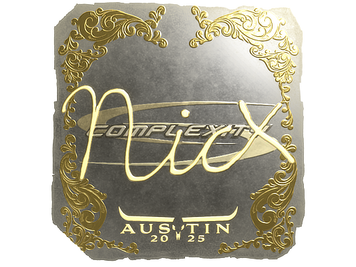 Sticker | nicx (Gold) | Austin 2025
