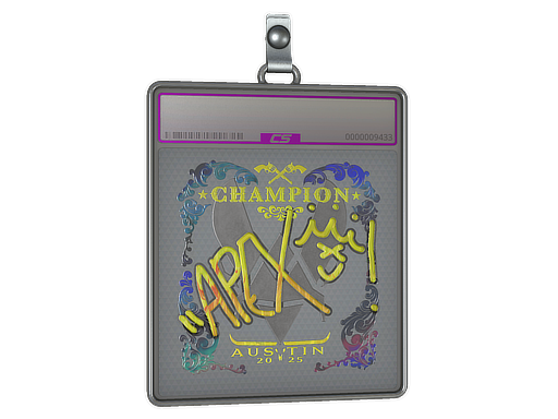 Sticker Slab apEX Holo, Champion Austin 2025