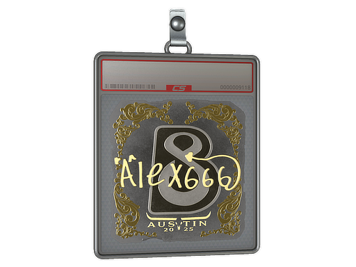 Sticker Slab alex666 Gold Austin 2025