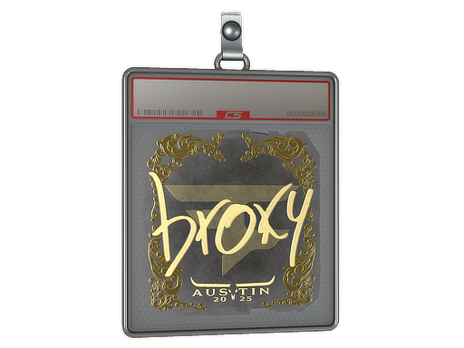Sticker Slab broky Gold Austin 2025