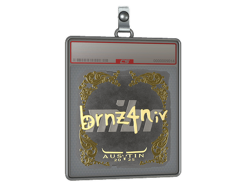 Sticker Slab brnz4n Gold Austin 2025