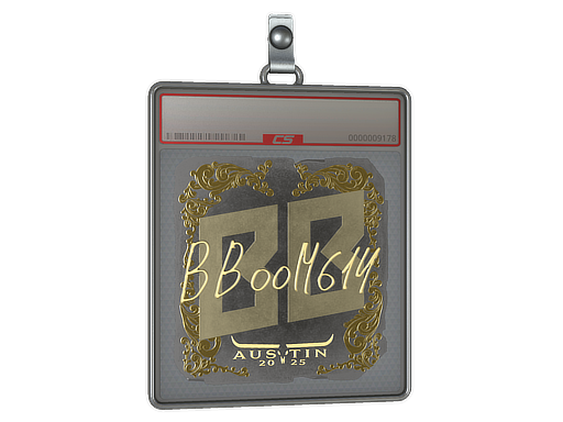 Sticker Slab Boombl4 Gold Austin 2025