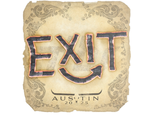 Sticker | exit | Austin 2025