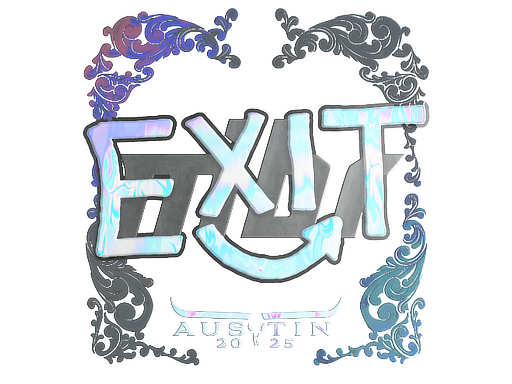 Sticker | exit (Holo) | Austin 2025