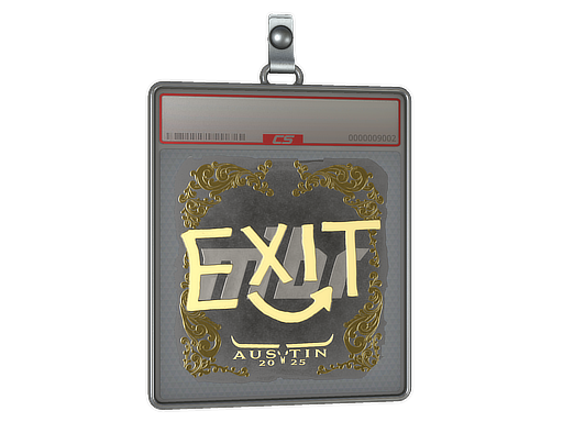 Sticker Slab exit Gold Austin 2025