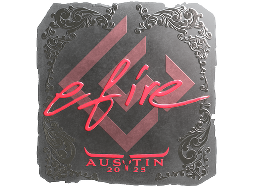 Sticker | efire (Foil) | Austin 2025