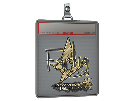 Sticker Slab Farlig Gold Antwerp 2022