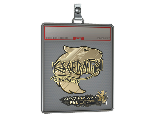Sticker Slab KSCERATO Gold Antwerp 2022